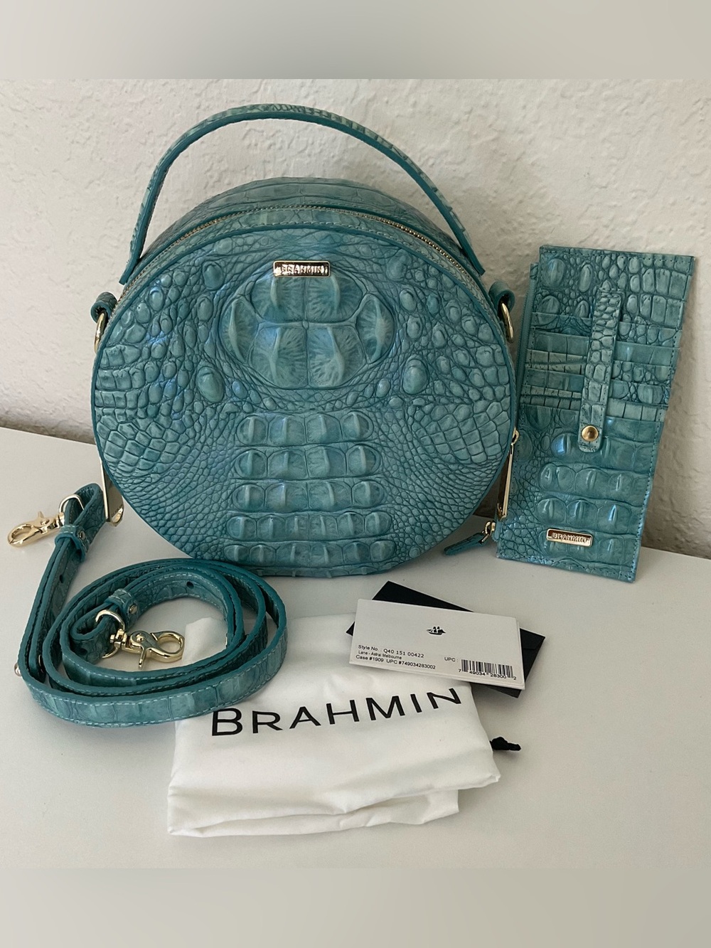 Brahmin Astral Melbourne Set - Lane and Credit Card Wallet